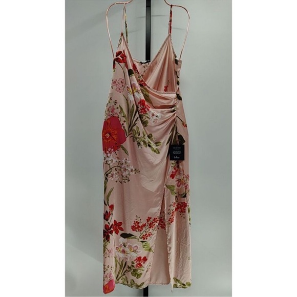 Lulu’s pink floral Midi Dress size S‎ - Picture 6 of 6